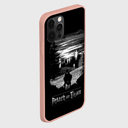 Чехол для iPhone 12 Pro Max Атака на титанов, цвет: 3D-светло-розовый — фото 2