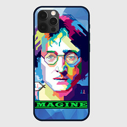 Чехол для iPhone 12 Pro Max Джон Леннон Imagine, цвет: 3D-черный