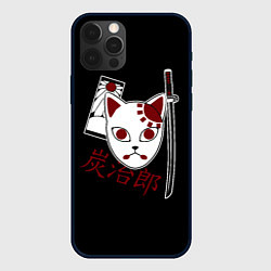 Чехол для iPhone 12 Pro Max Маска Танджиро, цвет: 3D-черный