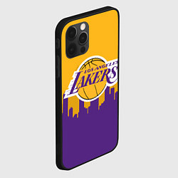 Чехол для iPhone 12 Pro Max LOS ANGELES LAKERS, цвет: 3D-черный — фото 2