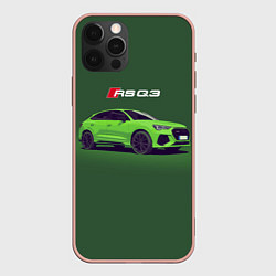 Чехол для iPhone 12 Pro Max AUDI RS Q3 Z, цвет: 3D-светло-розовый