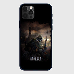 Чехол для iPhone 12 Pro Max S T A L K E R, цвет: 3D-черный
