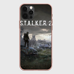Чехол для iPhone 12 Pro Max STALKER 2, цвет: 3D-светло-розовый