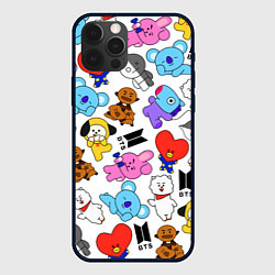 Чехол для iPhone 12 Pro Max BTS BT21, цвет: 3D-черный