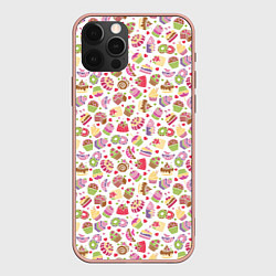 Чехол для iPhone 12 Pro Max Сладкий рай, цвет: 3D-светло-розовый