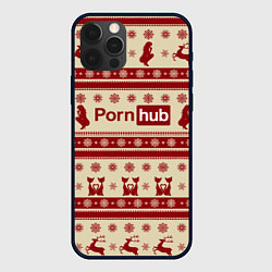 Чехол для iPhone 12 Pro Max Pornhub Новый год, цвет: 3D-черный