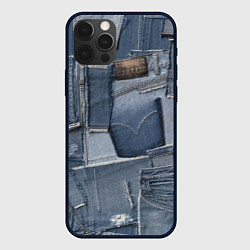 Чехол для iPhone 12 Pro Max Jeans life, цвет: 3D-черный