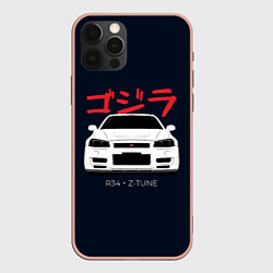 Чехол для iPhone 12 Pro Max Skyline R34 Z-Tune, цвет: 3D-светло-розовый