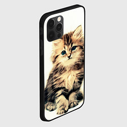 Чехол для iPhone 12 Pro Max Котёнок, цвет: 3D-черный — фото 2