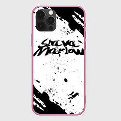 Чехол для iPhone 12 Pro Max Slava marlow, цвет: 3D-малиновый