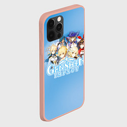 Чехол для iPhone 12 Pro Max Genshin Impact, цвет: 3D-светло-розовый — фото 2