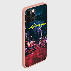 Чехол для iPhone 12 Pro Max Cyberpunk 2077, цвет: 3D-светло-розовый — фото 2
