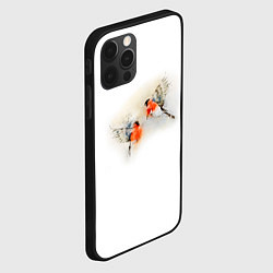 Чехол для iPhone 12 Pro Max Снегири, цвет: 3D-черный — фото 2