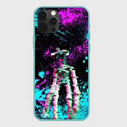 Чехол для iPhone 12 Pro Max Siren Head - Ultra Glitch, цвет: 3D-мятный