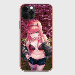 Чехол для iPhone 12 Pro Max Zero Two, цвет: 3D-светло-розовый