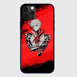 Чехол для iPhone 12 Pro Max Генос One Punch Man, цвет: 3D-черный