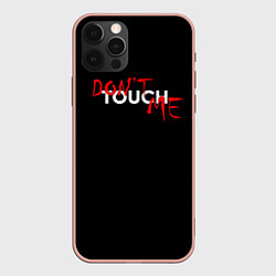 Чехол для iPhone 12 Pro Max DONT TOUCH, цвет: 3D-светло-розовый