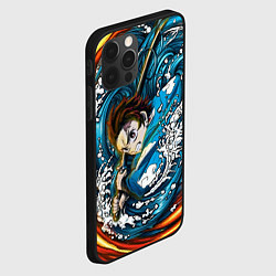 Чехол для iPhone 12 Pro Max Танджиро Камадо Клинок демонов, цвет: 3D-черный — фото 2