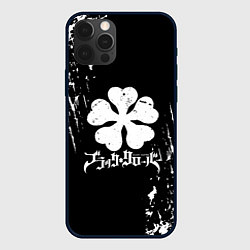 Чехол для iPhone 12 Pro Max Чёрный клевер, цвет: 3D-черный