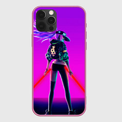 Чехол для iPhone 12 Pro Max KDA Akali, цвет: 3D-малиновый