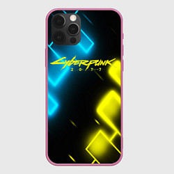 Чехол для iPhone 12 Pro Max CYBERPUNK2077 КИБЕРПАНК, цвет: 3D-малиновый