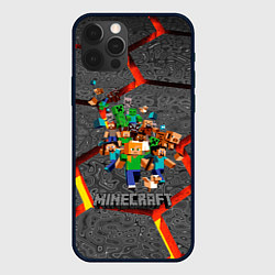 Чехол для iPhone 12 Pro Max MINECRAFT МАНКРАФТ, цвет: 3D-черный
