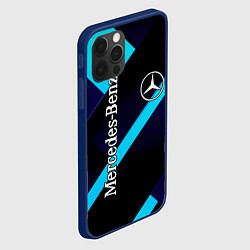 Чехол для iPhone 12 Pro Max Mercedes Benz, цвет: 3D-тёмно-синий — фото 2