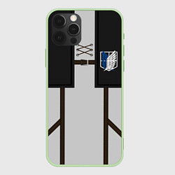 Чехол для iPhone 12 Pro Max АТАКА ТИТАНОВ ATTACK ON TITAN, цвет: 3D-салатовый