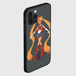 Чехол для iPhone 12 Pro Max Sailor Moon Сейлор Мун, цвет: 3D-черный — фото 2