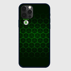 Чехол для iPhone 12 Pro Max SKODA, цвет: 3D-черный