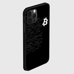 Чехол для iPhone 12 Pro Max БИТКОИН BITCOIN, цвет: 3D-черный — фото 2