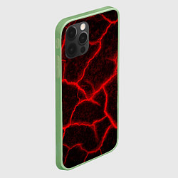 Чехол для iPhone 12 Pro Max ЛАВА ЛАВОВЫЕ ТРЕЩИНЫ LAVA, цвет: 3D-салатовый — фото 2