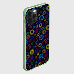 Чехол для iPhone 12 Pro Max Чакры, цвет: 3D-салатовый — фото 2