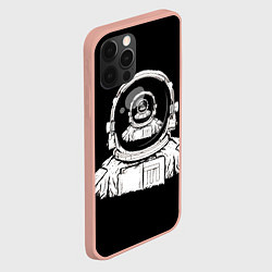 Чехол для iPhone 12 Pro Max Скафандр с отражением его же, цвет: 3D-светло-розовый — фото 2