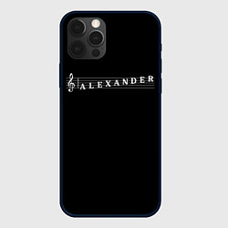 Чехол для iPhone 12 Pro Max Alexander, цвет: 3D-черный