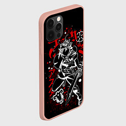 Чехол для iPhone 12 Pro Max ЧЁРНЫЙ КЛЕВЕР, АСТА, цвет: 3D-светло-розовый — фото 2