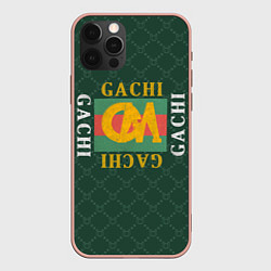 Чехол для iPhone 12 Pro Max GACHI GUCCI, цвет: 3D-светло-розовый