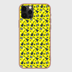 Чехол для iPhone 12 Pro Max Рок-звезда, цвет: 3D-светло-розовый