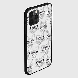 Чехол для iPhone 12 Pro Max Кошки в очках, цвет: 3D-черный — фото 2