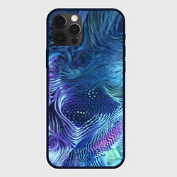 Чехол для iPhone 12 Pro Max Абстракция, цвет: 3D-черный