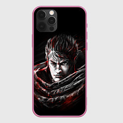 Чехол для iPhone 12 Pro Max BERSERK БЕРСЕРК, цвет: 3D-малиновый