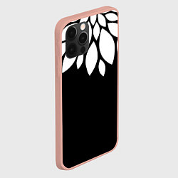 Чехол для iPhone 12 Pro Max Лепестки, цвет: 3D-светло-розовый — фото 2