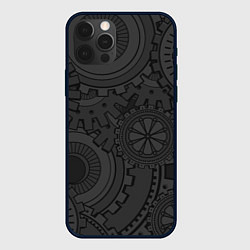 Чехол для iPhone 12 Pro Max GEARS STEAMPUNK, цвет: 3D-черный