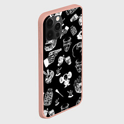 Чехол для iPhone 12 Pro Max КРОВОСТОК ТАТУИРОВКИ, цвет: 3D-светло-розовый — фото 2