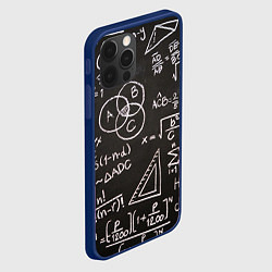 Чехол для iPhone 12 Pro Max Математические уравнения, цвет: 3D-тёмно-синий — фото 2