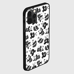 Чехол для iPhone 12 Pro Max Акварельные панды паттерн, цвет: 3D-черный — фото 2