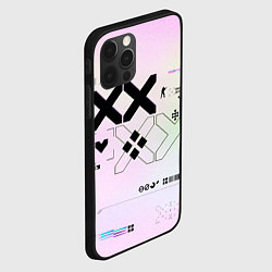 Чехол для iPhone 12 Pro Max Printstream style Поток информации Белизна 0 1,Чер, цвет: 3D-черный — фото 2