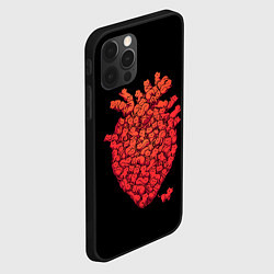 Чехол для iPhone 12 Pro Max Сердце Из Котиков, цвет: 3D-черный — фото 2