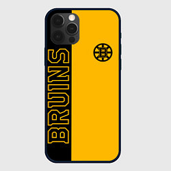 Чехол для iPhone 12 Pro Max NHL BOSTON BRUINS, цвет: 3D-черный