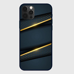 Чехол для iPhone 12 Pro Max 3D luxury gold, цвет: 3D-черный